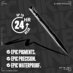 NYX PROFESSIONAL MAKEUP Epic Ink Liner, Waterproof Liquid Eyeliner, Vegan Formula, Black (Pack Of 2)