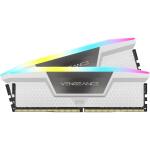 CORSAIR VENGEANCE RGB DDR5 RAM 32GB (2x16GB) Desktop Computer Memory - White