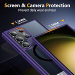 SPIDERCASE Magnetic for Samsung Galaxy S23 Ultra Case,6.8"​ - Purple