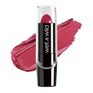 wet n wild Silk Finish Lipstick, In The Near Fuchsia, Hydrating Rich Buildable Lip Color, Formulated with Vitamins A,E, & Macadamia for Ultimate Hydration, Cruelty Free & Vegan