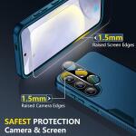 SPIDERCASE Heavy Duty Shockproof Phone Case for Galaxy S24 Plus 2024, Sea Blue