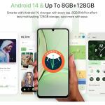 UMIDIGI G9T Unlocked Android 14 Smartphone 128GB White