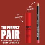 NYX PROFESSIONAL MAKEUP Butter Gloss, Apple Crisp (Modern Red), Non Sticky Lip Gloss