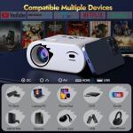 Windele Upgraded M8 5G WiFi Bluetooth Projector