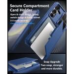 ATATOO for Samsung Galaxy S24+ Plus Case with Card Holder 6.7"​ , Blue