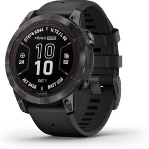 Garmin fēnix 7 Pro Sapphire Solar 47mm - Carbon Gray DLC Titanium w/ Black Band