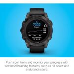 Garmin fēnix 7 Pro Sapphire Solar 47mm - Carbon Gray DLC Titanium w/ Black Band