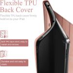 Antbox 10.2 Inch Case for iPad 9th/8th/7th Gen with Pencil Holder Auto Sleep/Wake Function PU Leather Smart Cover (Pink)