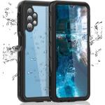 Ezanmull Samsung Galaxy A32 5G Waterproof Case, Clear/Black