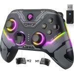 EasySMX X15 PC Controller Enhanced Wireless Bluetooth Controller with Hall Joysticks/Hall Triggers RGB Lighting 