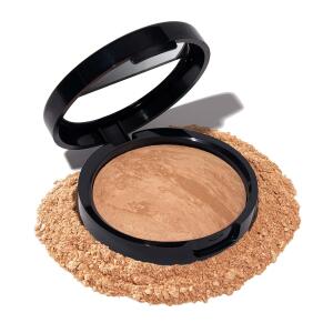 LAURA GELLER NEW YORK Award Winning Baked Balance n Brighten Color Correcting Powder Foundation, Buildable Light to Medium Coverage, Demi Matte Natural Finish, Golden Medium