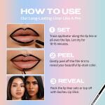 Sacheu Lip Liner Stay N Peel Off Lip Liner Tattoo, p INKED, Peel Off Lip Stain, Long Lasting Lip Stain Peel Off, Infused with Hyaluronic Acid & Vitamin E, For All Skin Types