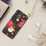 LETO Galaxy S22 Case,Luxury Flip Folio Leather Wallet Case Cover 6.1" Blooming Florals