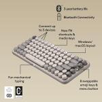 Logitech POP Mechanical Wireless Keyboard with Customizable Emoji Keys - Mist