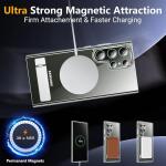 SPIDERCASE Magnetic for Samsung Galaxy S23 Ultra Case,6.8"​ - Clear