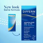 Differin Acne Treatment Gel, 15g Tube (Packaging May Vary), 30 Day Supply, Retinoid Treatment for Face with 0.1% Adapalene, Gentle Skin Care for Acne Prone Sensitive Skin