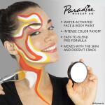 Mehron Makeup Paradise AQ (40 g, Beach Berry): Water-activated face and body paint for stage, screen, special FX, beauty, cosplay, and Halloween.