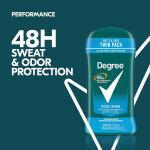 Degree Men Original Antiperspirant Deodorant 2.7 oz, Cool Rush Twin Pack 48-Hour Sweat & Odor Protection Antiperspirant For Men