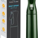 Hula Home Continuous Spray Bottle for Hair (10.1oz/300ml) Empty Ultra Fine Plastic Water Mist Sprayer Green, For Hairstyling, Cleaning, Salons, Plants, Essential Oil Scents & More