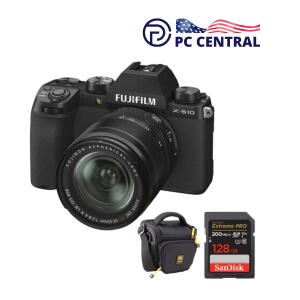 FUJIFILM X-S10 Mirrorless Camera with 18-55mm Lens and Accessories Kit