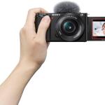 Sony - Alpha ZV-E10 Kit Mirrorless Vlog Camera with 16-50mm Lens - Black Model:ILCZVE10L/B