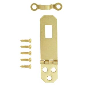 Everbilt 3/4 in. x 2-7/64 in. Decorative Hasp Satin Brass