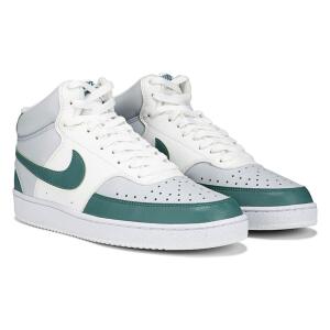 Nike Men's Court Vision Mid Sneaker White/Grey/Green