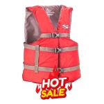 Stearns Adult Classic Series Life Jacket, Red, Adult Universal