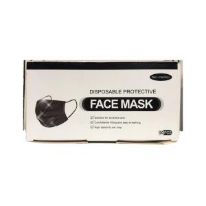 KF94 Black Disposable Face Masks 4-Layer Safety Face Mask 50Pcs KF94 Black Disposable Face Masks 4-Layer Safety Face Mask 50Pcs