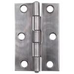 Everbilt 2-1/2 in. Non-Removable Pin Narrow Utility Hinge Stainless Steel (2-Pack)