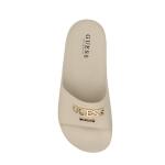 Guess Women's Platform Slides Sandals Beige Size 10