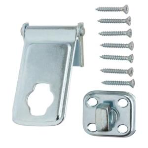 Everbilt 4-1/2 in. Latch Post Safety Hasp Zinc-Plated