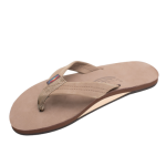 Rainbow® Men's Single Layer Premier Leather with Arch Support 1" Strap Sandal