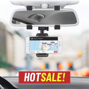 Merkury Innovations Car Rearview Mirror Phone Mount