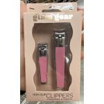 Glamgear Non-slip Clippers Fingernail & Toenail Manicure Set Pink