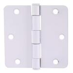 Everbilt Door Hinge Squeak-Free 3-1/2 in. x 1/4 in. Radius White