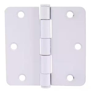 Everbilt Door Hinge Squeak-Free 3-1/2 in. x 1/4 in. Radius White