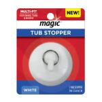 Multi-Fit Magic Tub Stopper White