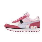 Puma Girls Future Rider Nail Glam Grade School Running Shoes White/Purple/Pink Size 5