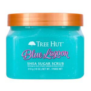 Tree Hut Blue Lagoon Shea Sugar Scrub, Ultra Hydrating and Exfoliating Scrub for Nourishing Essential Body Care, 18 oz