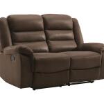 Ashley Welota Brown Faux Leather Reclining Sofa