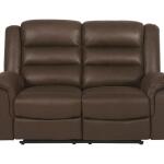 Ashley Welota Brown Faux Leather Reclining Sofa