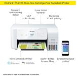 Epson EcoTank ET-2720 Wireless Color All-in-One Supertank Printer - White