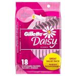 Gillette Daisy Classic Women's Disposable Razors, Pack of 18