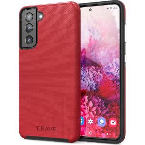 Crave Dual Guard for Galaxy S21, S21 5G Case 6.2 inch - Red