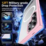 SPIDERCASE Magnetic for Samsung Galaxy S23 Ultra Case,6.8"​ - Pink