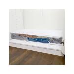 Home Basics Arabesque Non-Woven Under the Bed Storage Bag with See-through Front Panel, White