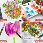 Soucolor 72-Color Colored Pencils for Adult Coloring Books