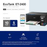 Epson EcoTank ET-2400 Wireless Color All-in-One Cartridge-Free Supertank Printer