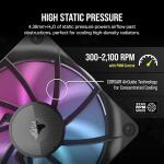 CORSAIR iCUE Link RX120 RGB 120mm PWM Fans with iCUE Link System Hub - Black